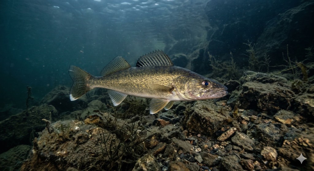 Walleye fish in Utah Lake