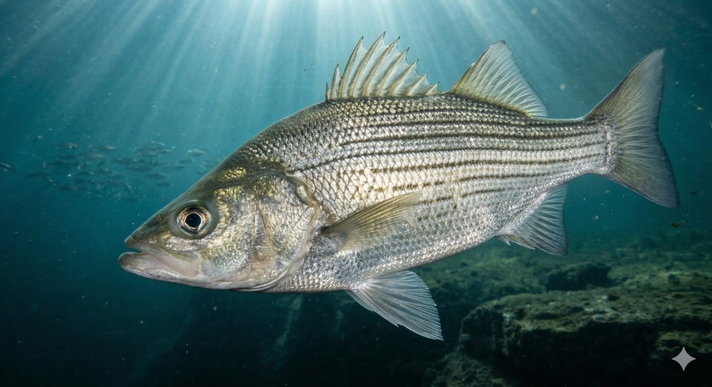 White Bass fish in Utah Lake